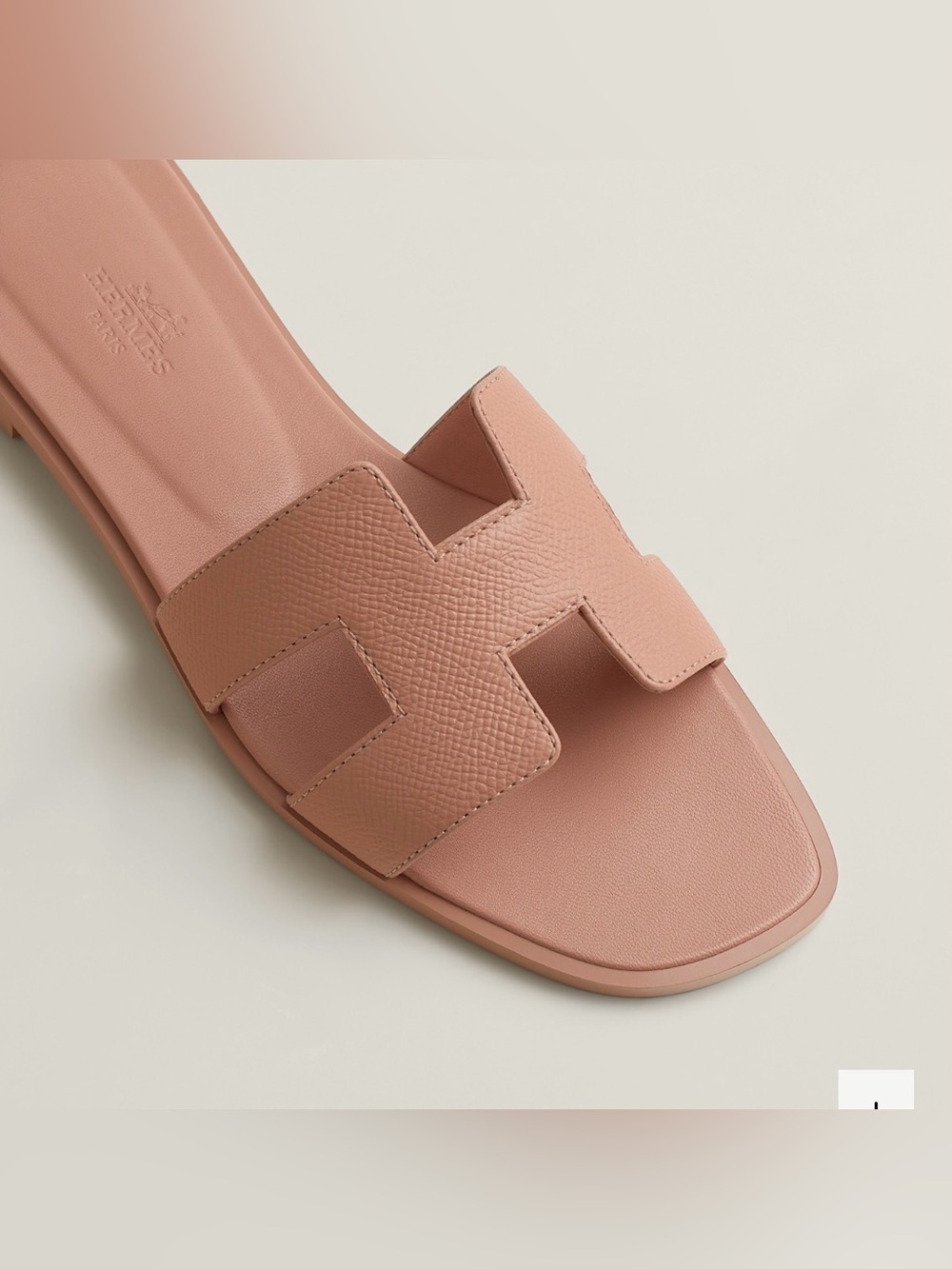 Hermes Oran Sandals in Beige Perlino 6.5 - Picture 3 of 10